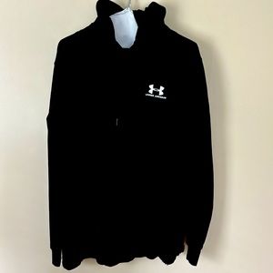 Under Armor, Black hooded sweatshirt, size Large